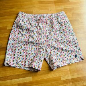 Johnnie-O swim trunks surf board theme size 14 boys